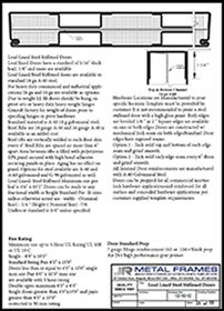This link will take you to JR Metal Frames PDF about Lead Lined Steel Stifened Doors.