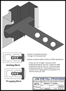 Masonry "T" Anchor PDF provided by JR Metal Frames.